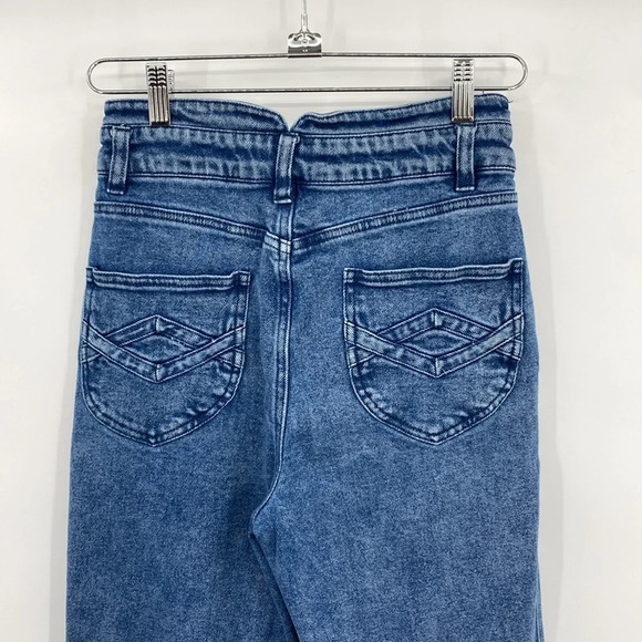 Faherty Jeans Women Size 25 Blue Indigo Dyed Straight Leg Denim Streetwear Ankle - Picture 6 of 13